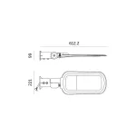 Street light LED VESPA 100W 4000K IP65 120°x80° Kobi Premium KOBI-001872 KOBI
