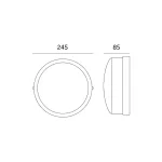 LIGHTING FIXTURE WEGA 75W/PC E27 WHITE KOBI-001953 KOBI