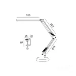 Table lamp LED TENUIX 14W 3CCT black LED2B KOBI-001972 SpectrumLED