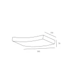 Wall lamp CURVE-36 1xR7s JVS KOBI-001982 KOBI