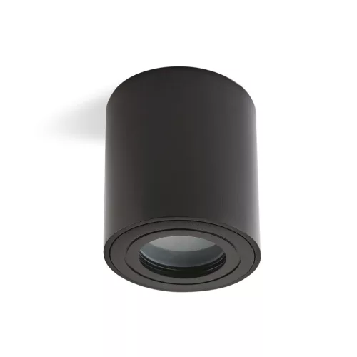 Downlight AQUARIUS 1xGU10 round IP44 black Kobi KOBI-002004 KOBI
