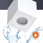 Downlight AQUARIUS 1xGU10 square IP44 white Kobi KOBI-002005 KOBI