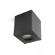 Downlight AQUARIUS 1xGU10 square IP44 black Kobi KOBI-002007 SpectrumLED