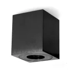 Downlight AQUARIUS 1xGU10 square IP44 black Kobi KOBI-002007 SpectrumLED