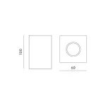 Oprawa do nabudowania MANGO SQUARE biała Kobi KOBI-002032 KOBI