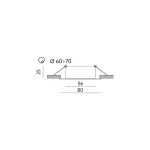 Pierścień ozdobny STAR MINI QUADRAT chrom JVS KOBI-002121 KOBI