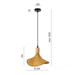 Hanging lamp BOHO BIMINI 1xE27 Kobi Design KOBI-002153 SpectrumLED