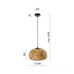 Hanging lamp BOHO BAKU S 1xE27 Kobi Design KOBI-002160 KOBI