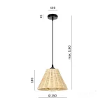 Hanging lamp BOHO RONDA 1xE27 Kobi Design KOBI-002162 KOBI