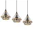 KOBI KOBI-002165, Hanging lamp BOHO SIENA 3xE27 Kobi Design
