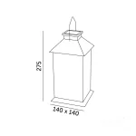 Solar garden lamp LED CANDELIO 2700K white LED2B KOBI-002233 KOBI