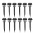 Solar bollard lamp LED FUSION 6500K IP44 12-pack LED2B KOBI-002237 KOBI