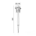 Solar bollard lamp LED FUSION 6500K IP44 12-pack LED2B KOBI-002237 KOBI