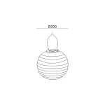 Solar garden lamp LED HARMONY 3000K IP44 LED2B KOBI-002241 KOBI