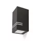 Garden wall lamp QUAZAR 11 1xGU10 IP44 black Kobi KOBI-002265 KOBI