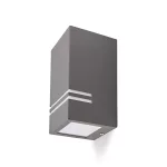 Garden wall lamp QUAZAR 11 1xGU10 IP44 grey Kobi KOBI-002266 KOBI