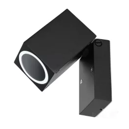   Garden wall lamp QUAZAR 15 1xGU10 IP44 black Kobi KOBI-002273 KOBI