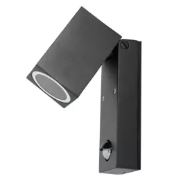   Garden wall lamp QUAZAR 15 1xGU10 LX IP44 black Kobi KOBI-002274 KOBI