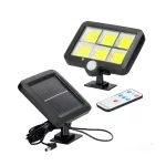 PRISM napelemes LED-reflektor, IP44, 2 W, Hideg fehér, fekete