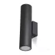 Garden wall lamp QUERK 3 2xGU10 IP44 black LED2B KOBI-002307 SpectrumLED