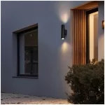 Garden wall lamp QUERK 3 2xGU10 IP44 black LED2B KOBI-002307 SpectrumLED