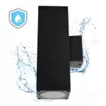 Garden wall lamp QUERK 4 2xGU10 IP54 black LED2B KOBI-002308 KOBI
