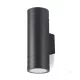 Garden wall lamp QUERK 5 2xGU10 IP54 black LED2B KOBI-002309 KOBI