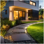 Garden wall lamp QUERK 5 2xGU10 IP54 black LED2B KOBI-002309 KOBI