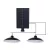 Solar garden lamp LED SWAY 6000K IP44 LED2B KOBI-002318 SpectrumLED