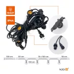 Garland MIMOSA 2 10m 10xE27 Kobi KOBI-002326 KOBI