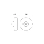Motion sensor LX06 360° PIR Kobi Premium KOBI-002335 KOBI