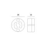 Lamp holder K002 GU10 Kobi KOBI-002368 SpectrumLED