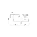 Lamp holder K003 E27 Kobi KOBI-002369 KOBI