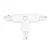 External connector for 3-circuit track T white Kobi KOBI-002820 KOBI