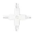 External connector for 3-circuit track X white Kobi KOBI-002822 KOBI