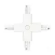 External connector for 3-circuit track X white Kobi KOBI-002822 KOBI