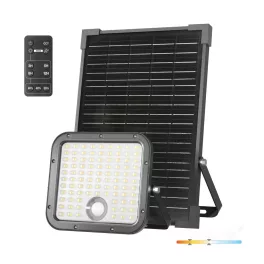   MHCS napelemes LED-reflektor, 360°, IP65, 30 W, Szabályozható színhőmérséklet, fekete KOBI-003670 KOBI