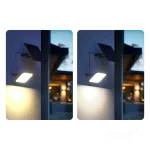 MHCS napelemes LED-reflektor, 360°, IP65, 30 W, Szabályozható színhőmérséklet, fekete KOBI-003670 KOBI