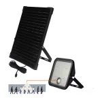 MHCS napelemes LED-reflektor, 360°, IP65, 30 W, Szabályozható színhőmérséklet, fekete KOBI-003670 KOBI