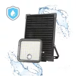 MHCS napelemes LED-reflektor, 360°, IP65, 30 W, Szabályozható színhőmérséklet, fekete KOBI-003670 KOBI
