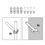Wall handle BASE SE 500mm Fi 48mm LED2B KOBI-003689 KOBI