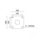 Pole BASE SG 4m Fi 60mm Kobi KOBI-003692 KOBI