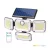 GLOW G2 napelemes LED-reflektor, IP44, 2 W, Hideg fehér, fekete KOBI-003693 KOBI