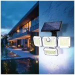 GLOW G2 napelemes LED-reflektor, IP44, 2 W, Hideg fehér, fekete KOBI-003693 KOBI