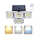 GLOW G2 napelemes LED-reflektor, IP44, 2 W, Hideg fehér, fekete KOBI-003693 KOBI