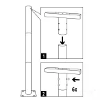 Mounting bracket BASE TP 360mm Fi 60mm Kobi KOBI-003698 KOBI