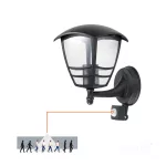 Garden wall lamp TEVIO KG 1xE27 LX IP54 black LED2B KOBI-003700 KOBI