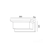 Garden wall lamp LED LENTERO 12W 4000K LX IP54 black LED2B KOBI-003705 KOBI