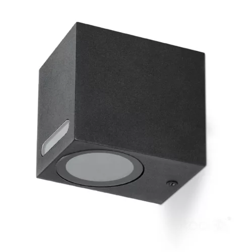 Garden wall lamp QUERK 6 1xGU10 IP54 black LED2B KOBI-003706 KOBI