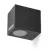Garden wall lamp QUERK 6 1xGU10 IP54 black LED2B KOBI-003706 KOBI
